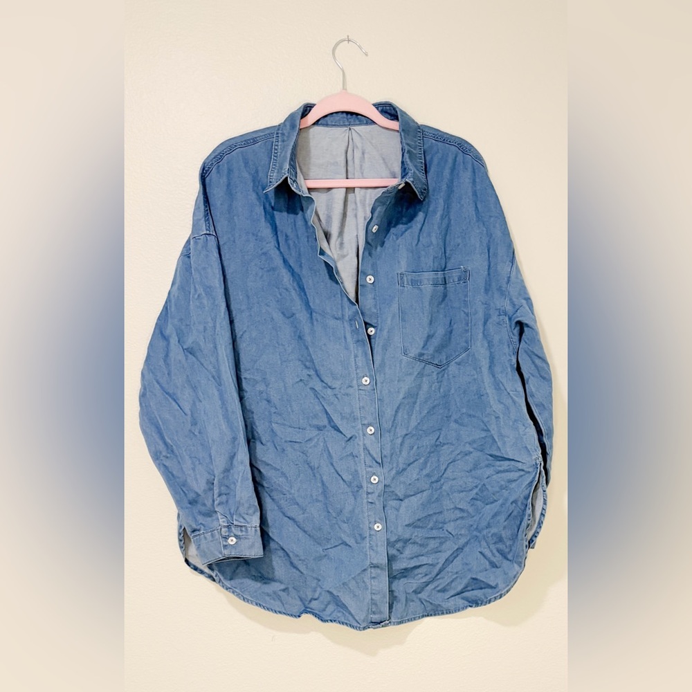 Oversized Denim Shirt